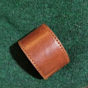 Brown Leather Cuff Bracelet